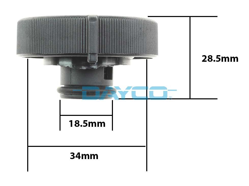 Bouchon, réservoir de liquide de refroidissement DAYCO-AU DRC038