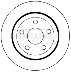 Disque de frein BORG & BECK BBD6006S