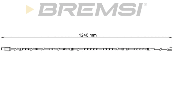 Contact d'avertissement, usure des plaquettes de frein BREMSI WI0697