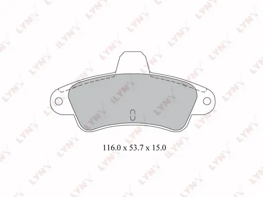 Kit de plaquettes de frein, frein à disque LYNXAUTO BD-3014