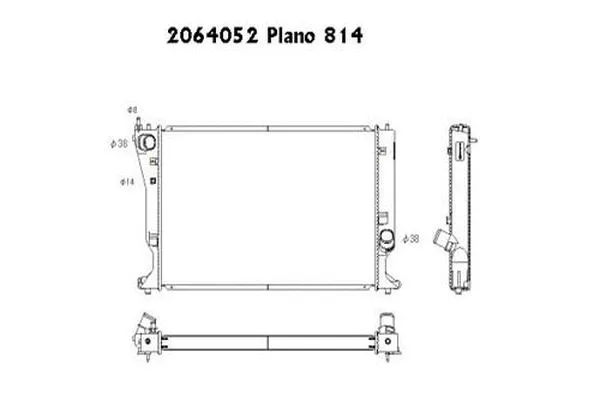 Radiateur, refroidissement du moteur ORDONEZ 2064052