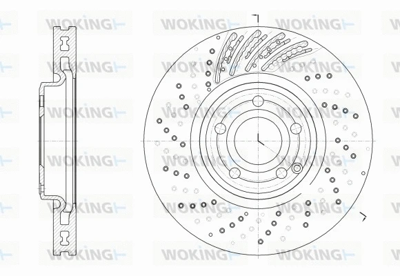 Disque de frein WOKING D62528.10