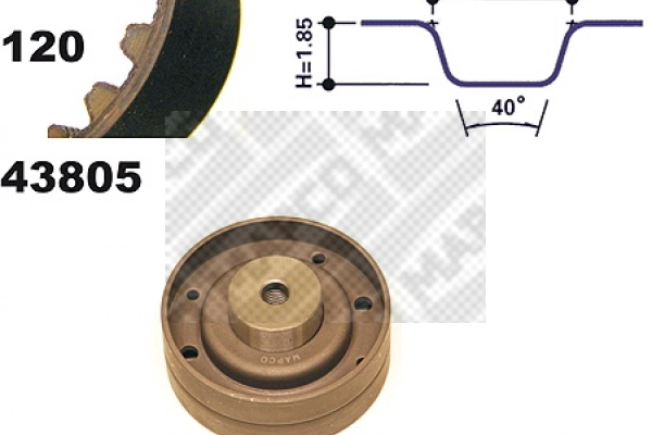 Kit de courroie crantée MAPCO 23805