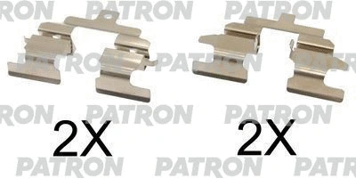 Kit d'accessoires, plaquette de frein à disque PATRON PSRK1066