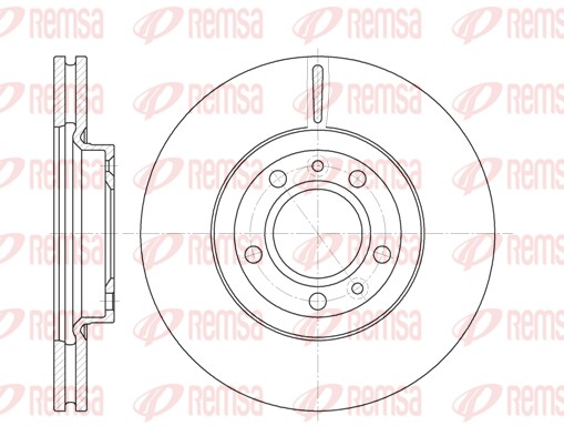 Disque de frein REMSA 6869.10