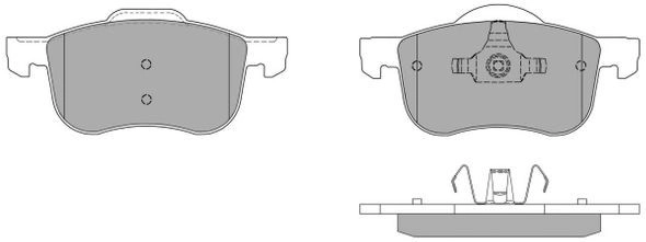 Kit de plaquettes de frein, frein à disque FREMAX FBP-1145