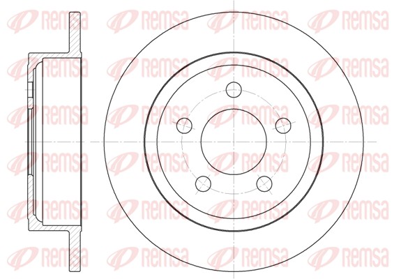 Disque de frein REMSA 62029.00