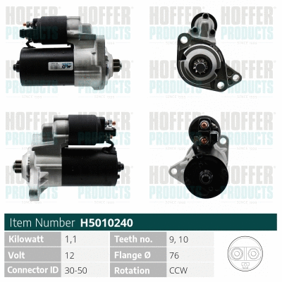 Démarreur HOFFER H5010240