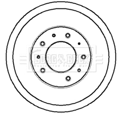 Tambour de frein BORG & BECK BBR7032