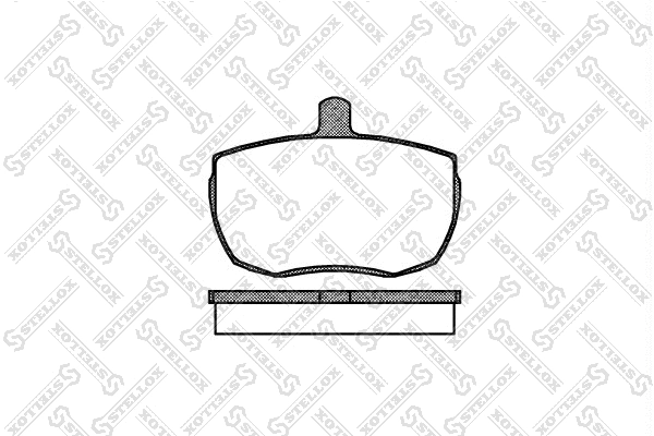 Kit de plaquettes de frein, frein à disque STELLOX 067 000-SX