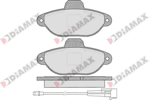 Kit de plaquettes de frein, frein à disque DIAMAX N09385
