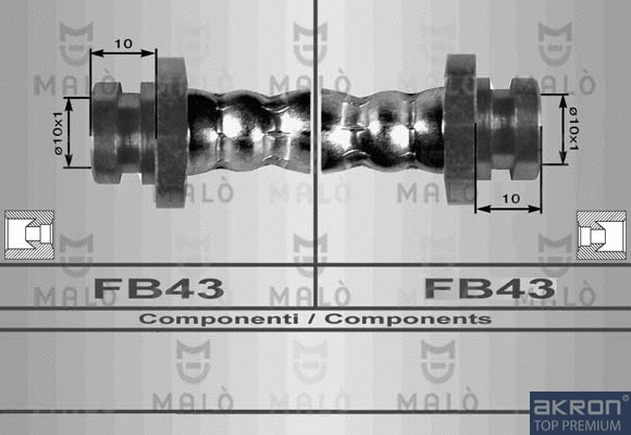 Flexible de frein AKRON-MALÒ 80087