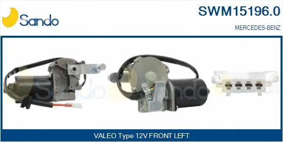 Moteur d'essuie-glace SANDO SWM15196.0