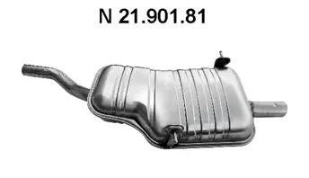 Silencieux arrière EBERSPÄCHER 21.901.81