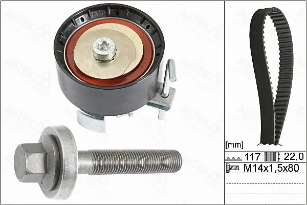 Kit de courroie crantée AUTEX 702841