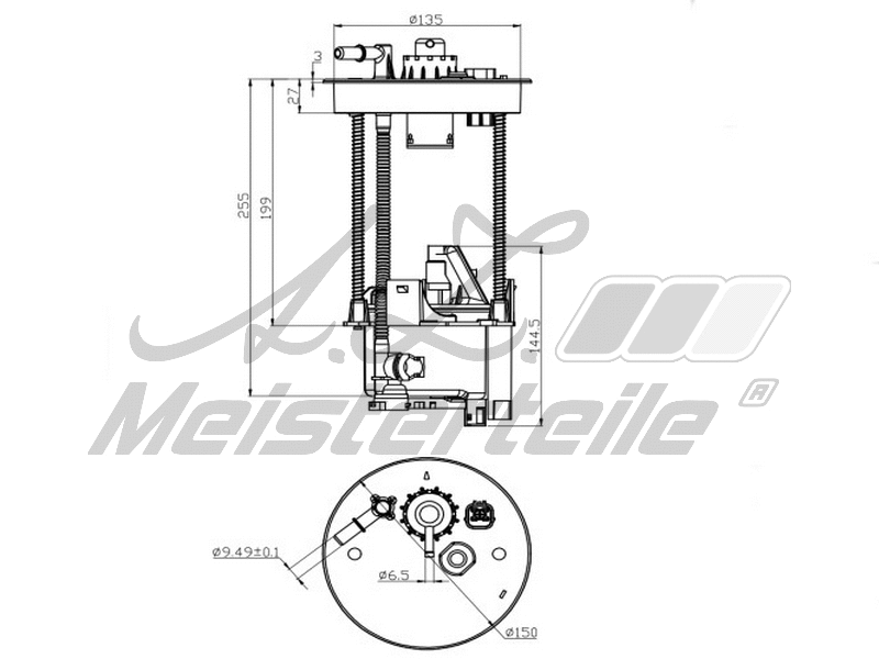 Filtre à carburant A.Z. Meisterteile AZMT-41-020-1450
