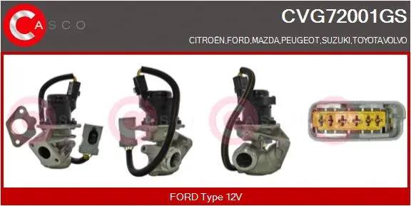 Vanne EGR CASCO CVG72001GS