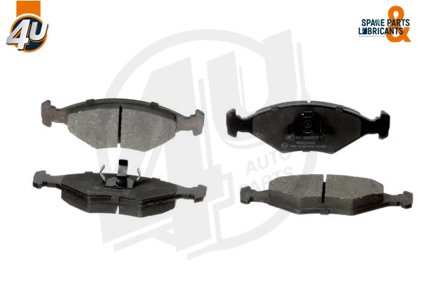 Kit de plaquettes de frein, frein à disque 4U Autoparts 22653FT