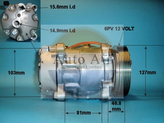 Compresseur, climatisation AUTO AIR GLOUCESTER 14-1235