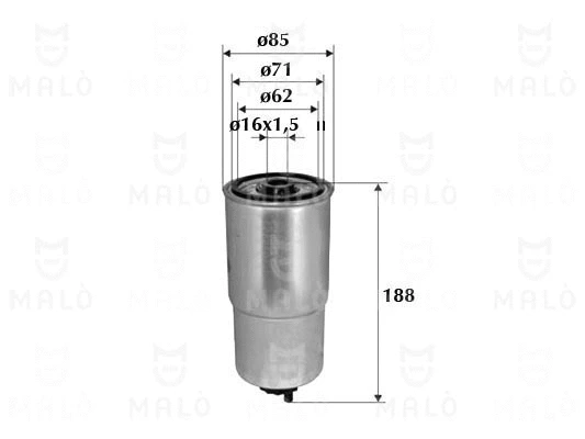 Filtre à carburant AKRON-MALÒ 1520170