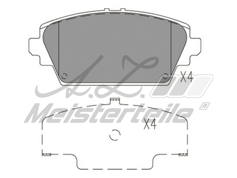 Kit de plaquettes de frein, frein à disque A.Z. Meisterteile AZMT-44-022-1532