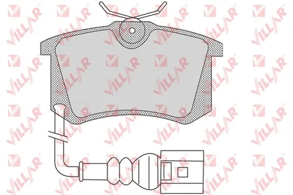 Kit de plaquettes de frein, frein à disque VILLAR 626.0853