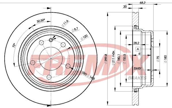 Disque de frein FREMAX BD-2459