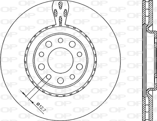Disque de frein OPEN PARTS BDR2254.20