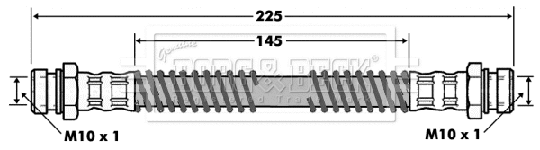 Flexible de frein BORG & BECK BBH7459