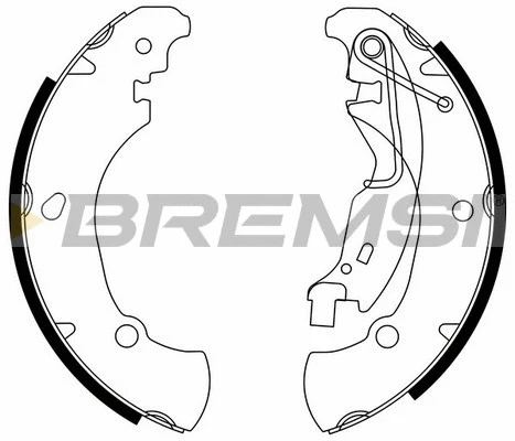 Jeu de mâchoires de frein BREMSI GF0152