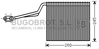 Évaporateur climatisation BUGOBROT 70-AIV315