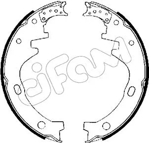 Jeu de mâchoires de frein CIFAM 153-274