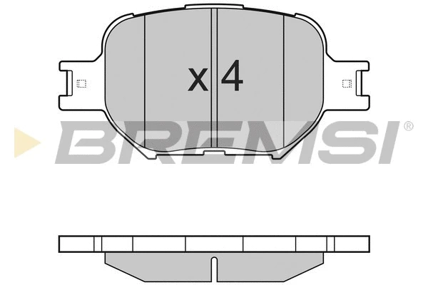 Kit de plaquettes de frein, frein à disque BREMSI BP2963
