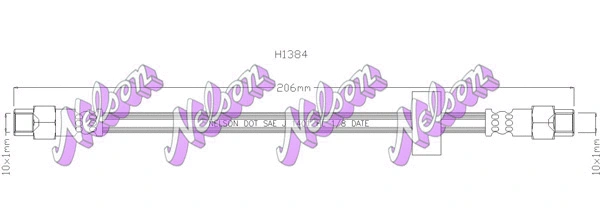 Flexible de frein KAWE H1384