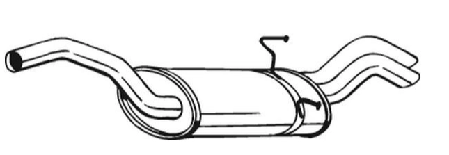 Silencieux arrière Vellerand 12469