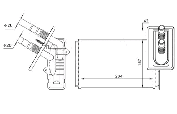 Système de chauffage HART 605 540