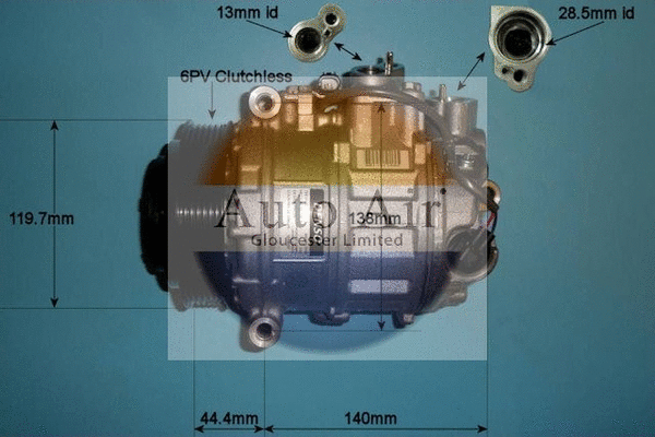 Compresseur, climatisation AUTO AIR GLOUCESTER 14-0204