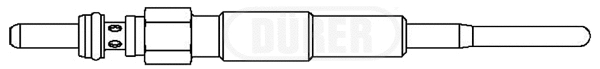 Bougie de préchauffage DÜRER DG52094