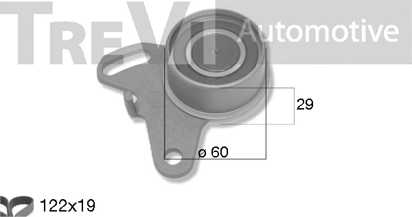 Kit de courroie crantée TREVI AUTOMOTIVE KD1496
