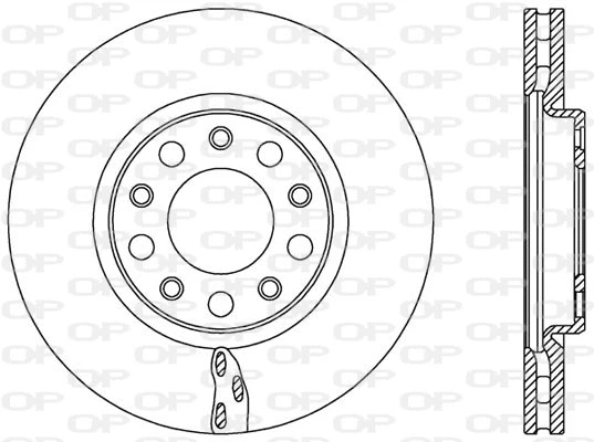 Disque de frein OPEN PARTS BDA2521.20