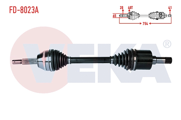 Arbre de transmission VEKA FD-8023A