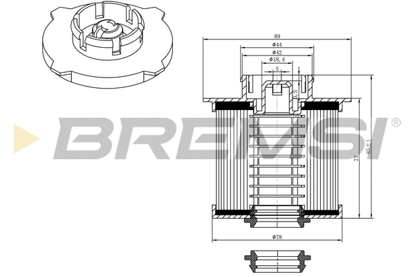 Filtre à carburant BREMSI FE0042