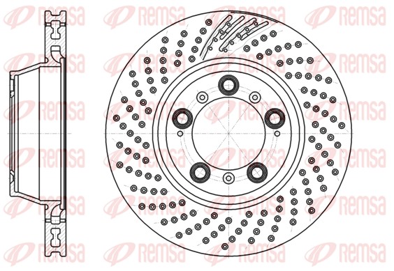 Disque de frein REMSA 61198.10