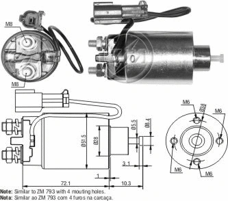 Contacteur, démarreur ZM ZM 4-793
