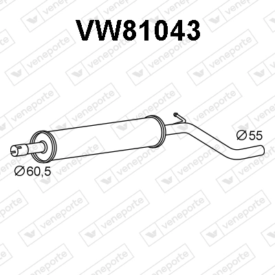 Silencieux avant VENEPORTE VW81043