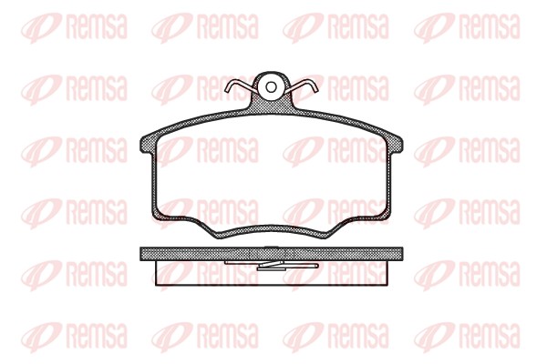 Kit de plaquettes de frein, frein à disque REMSA 0046.20