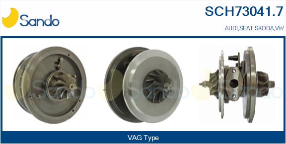 Groupe carter, turbocompresseur SANDO SCH73041.7