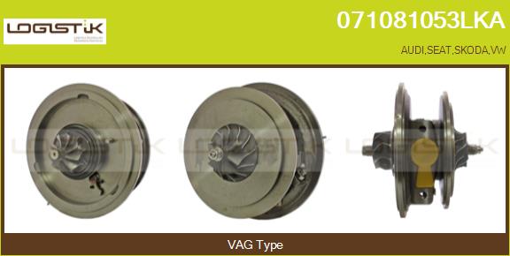 Groupe carter, turbocompresseur LGK 071081053LKA