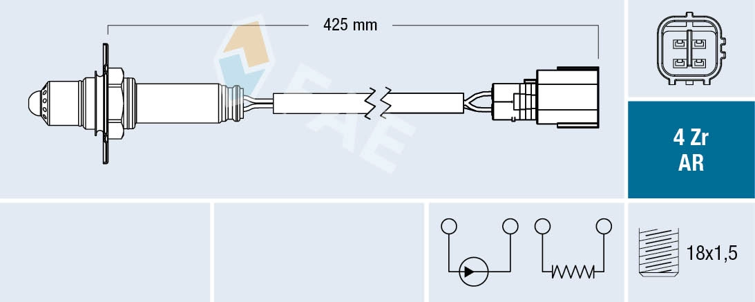 Sonde lambda FAE 75679