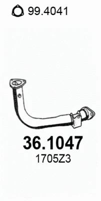 Tuyau d'échappement ASSO 36.1047